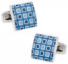 Pixelated Blue Cufflinks