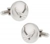 Silvertone USAF Air Force Cufflinks with Eagle Device