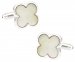 Exotic Mother of Pearl Clover Cufflinks