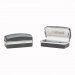 Grooved Stainless Steel Cufflinks