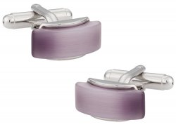 Lavender Glass Cufflinks