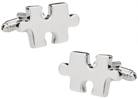 Jigsaw Puzzle Cufflinks (Autism Awareness Month)