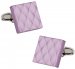 Quilted Metallic Purple Cufflinks